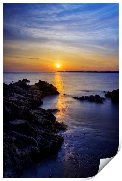 Island Sunset Print by Ian Mitchell
