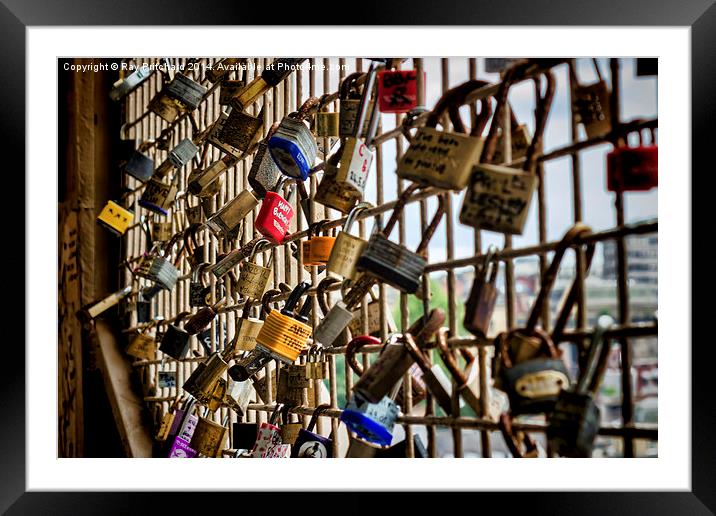Love Locks Framed Mounted Print by Ray Pritchard