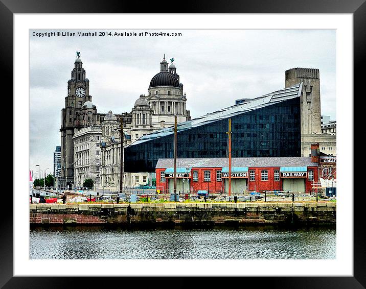 Liverpool Framed Mounted Print by Lilian Marshall