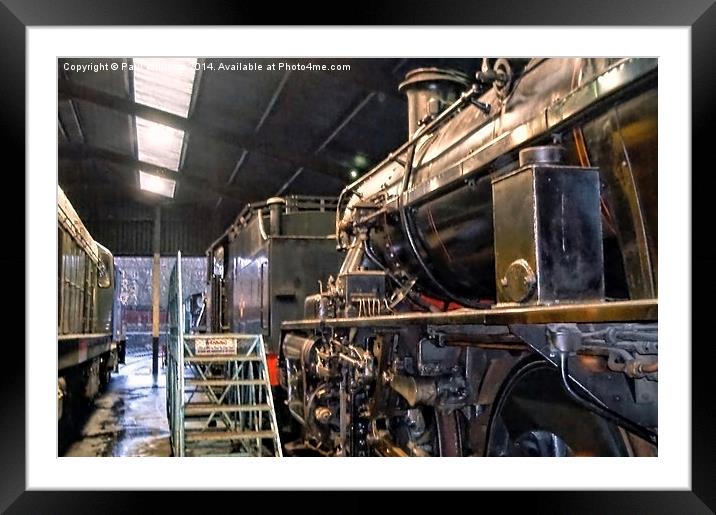 The Engine Shed Framed Mounted Print by Paul Williams