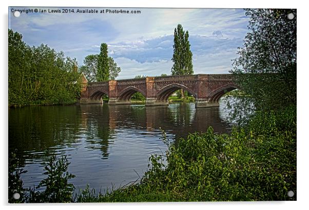 Clifton Hampden Bridge Acrylic by Ian Lewis