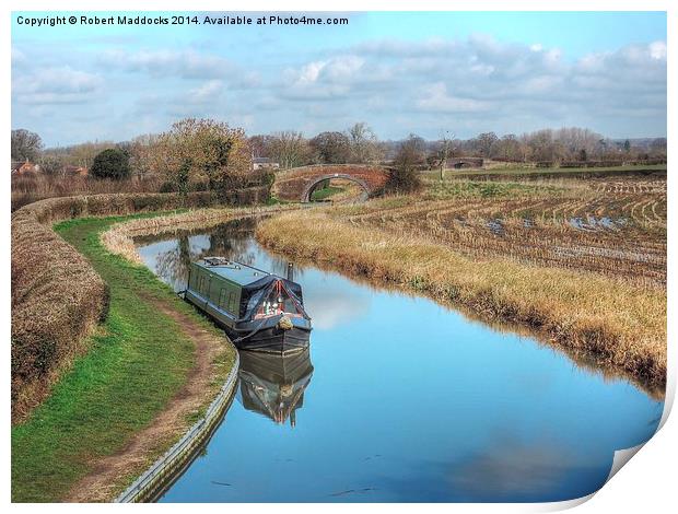 Ashby Canal at Congerstone Print by Robert Maddocks