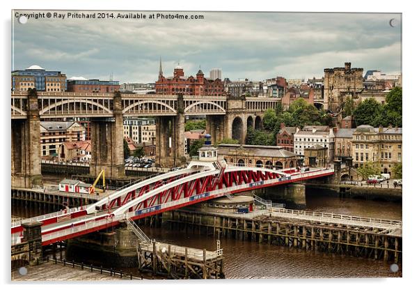 Newcastle Upon Tyne Acrylic by Ray Pritchard