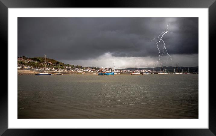 Storm over Deganwy Framed Mounted Print by Sean Wareing