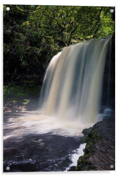 Sgwd-yr-Eira Waterfalls Acrylic by Steve Hughes