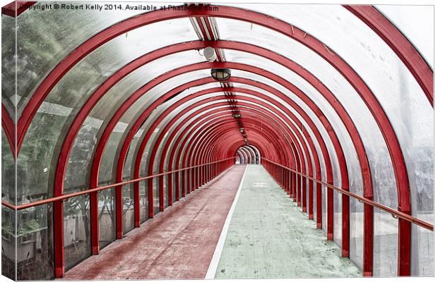 Glasgow SECC Tunnel Walkway, Scotland Canvas Print by Robert Kelly