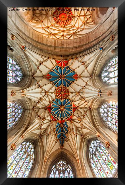 Tewkesbury Abbey Ceiling Framed Print by Graham Prentice