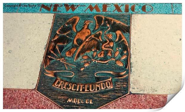 New Mexico Sign Print by Lisa PB