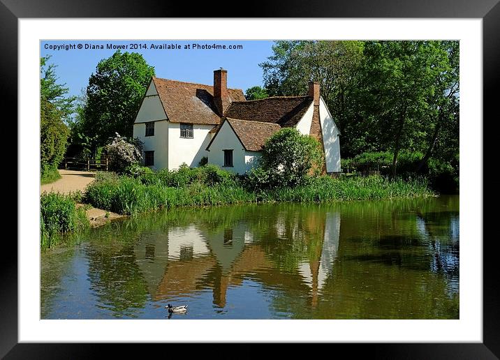 Willy Lott’s House Framed Mounted Print by Diana Mower