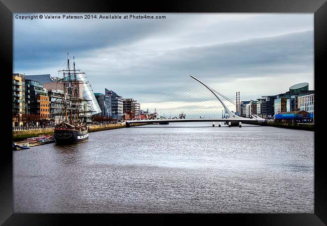 Liffey River Framed Print by Valerie Paterson