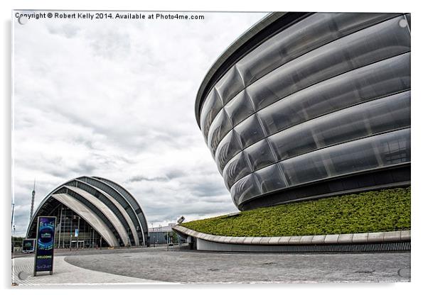 Glasgow Clyde Auditorium & The SSE Hydro Acrylic by Robert Kelly