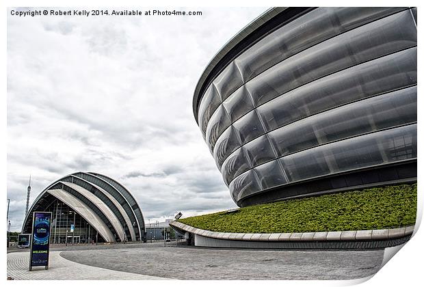 Glasgow Clyde Auditorium & The SSE Hydro Print by Robert Kelly