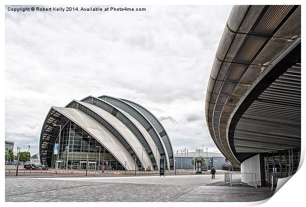 Glasgow Clyde Auditorium & SSE Hydro Print by Robert Kelly