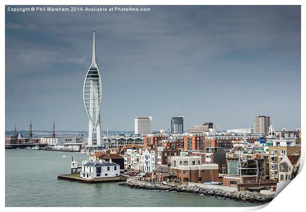 Leaving Portsmouth Print by Phil Wareham
