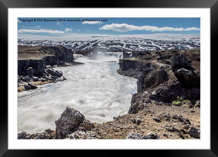 Godafoss Waterfall Iceland Framed Mounted Print by Phil Wareham