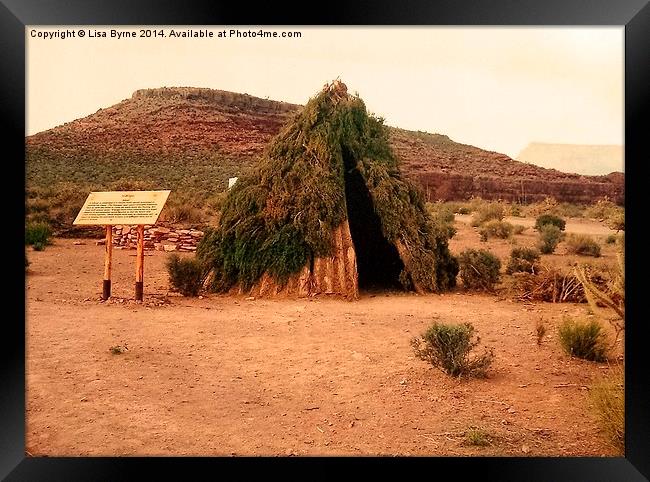 A House at the Hualapai Nation Framed Print by Lisa PB