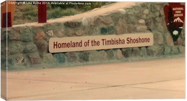 Timbisha Shosone Sign Canvas Print by Lisa PB