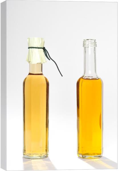 Oil and vinegar bottles Canvas Print by Matthias Hauser