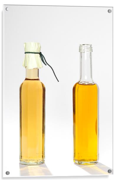 Oil and vinegar bottles Acrylic by Matthias Hauser