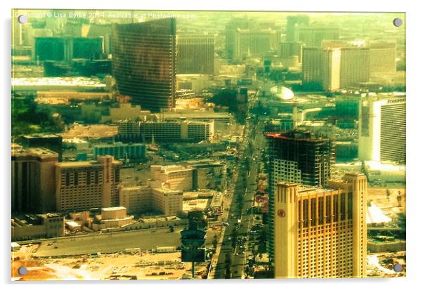 Las Vegas Strip Acrylic by Lisa PB