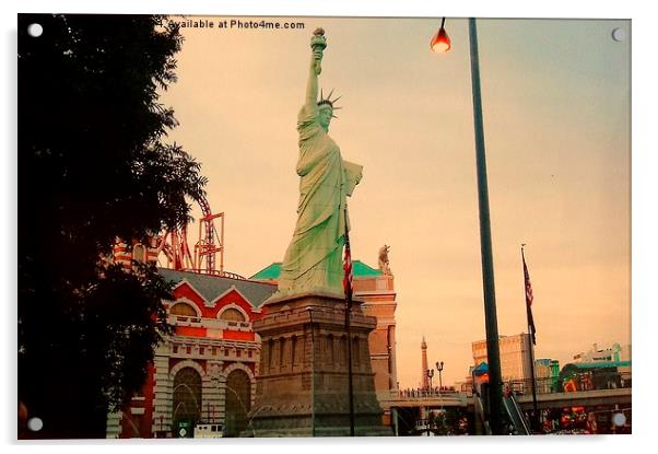 Statue Of Liberty Statue Acrylic by Lisa PB