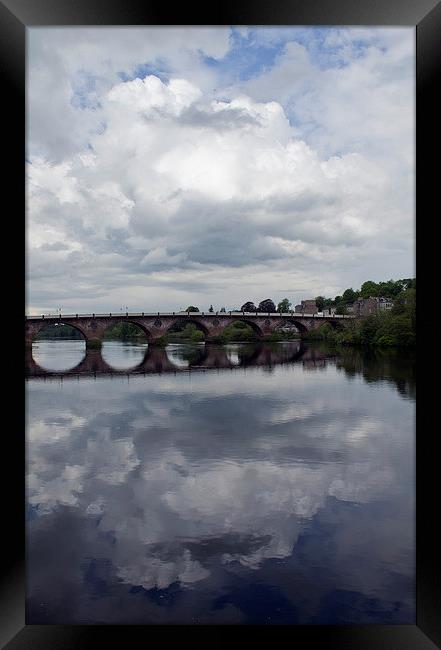 Reflections in the Tay Framed Print by Andy Heap