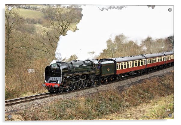 The Welsh Marches Express Acrylic by Paul Williams