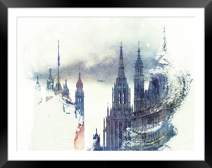 Magical Westminster Framed Mounted Print by LensLight Traveler