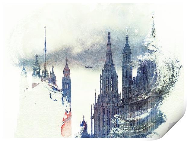 Magical Westminster Print by LensLight Traveler