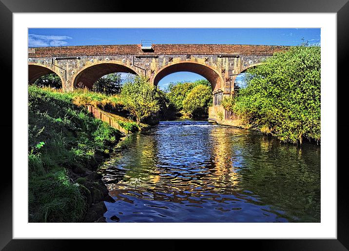 Bridge over River Dearne Framed Mounted Print by Darren Galpin