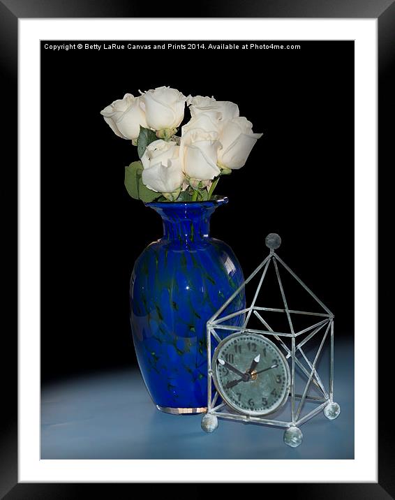 Time For Roses Framed Mounted Print by Betty LaRue