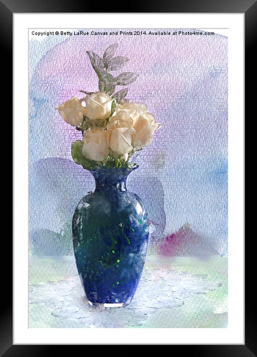 A Touch of Beauty Framed Mounted Print by Betty LaRue