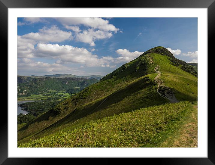 Catbells Framed Mounted Print by Laura Kenny