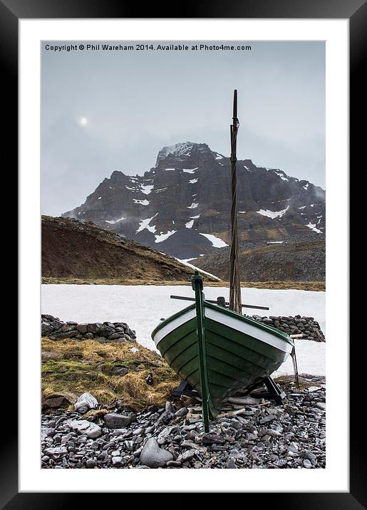 Bolungarvik Fishing Boat Framed Mounted Print by Phil Wareham