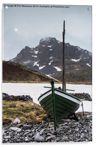 Bolungarvik Fishing Boat Acrylic by Phil Wareham