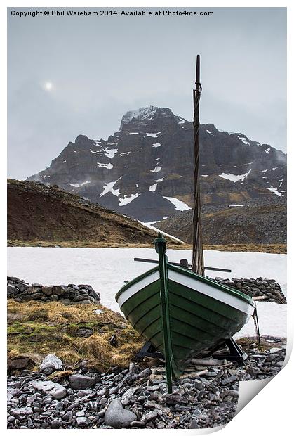 Bolungarvik Fishing Boat Print by Phil Wareham