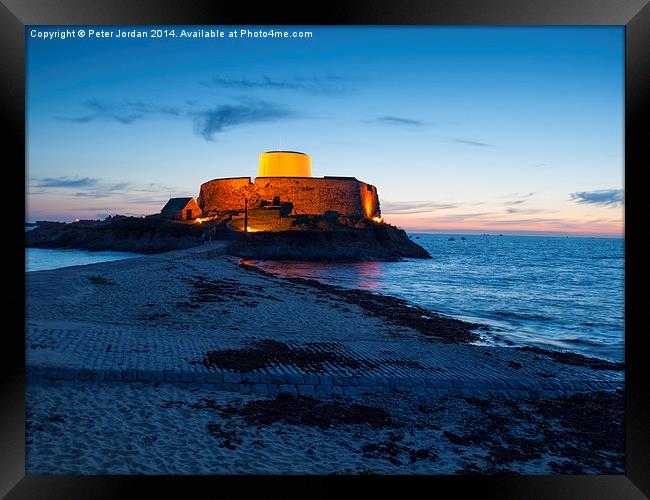 Fort Grey Sunset Framed Print by Peter Jordan