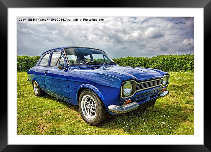 MK! Ford Escort Framed Mounted Print by Thanet Photos