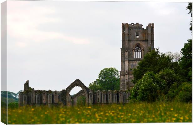 Fountains Abbey Canvas Print by Kelvin Brownsword