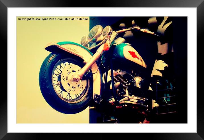 Las Vegas Motorbike Framed Mounted Print by Lisa PB
