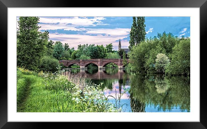 Thames Path at Clifton Hampden Framed Mounted Print by Ian Lewis
