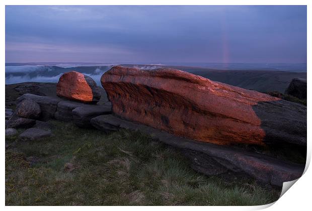 Pym Chair Sunset - Kinder Scout Print by James Grant