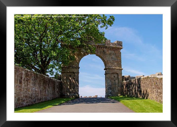 Culzean Castle Archway Framed Mounted Print by Chris Archer