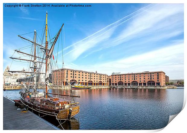 Albert Docks Liverpool Print by Frank Stretton