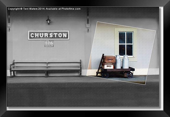 Churston Station Photo Within A Photo Framed Print by Terri Waters