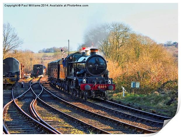 Early Morning Train Print by Paul Williams