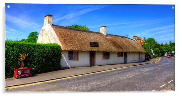 Burns Cottage Acrylic by Tom Gomez