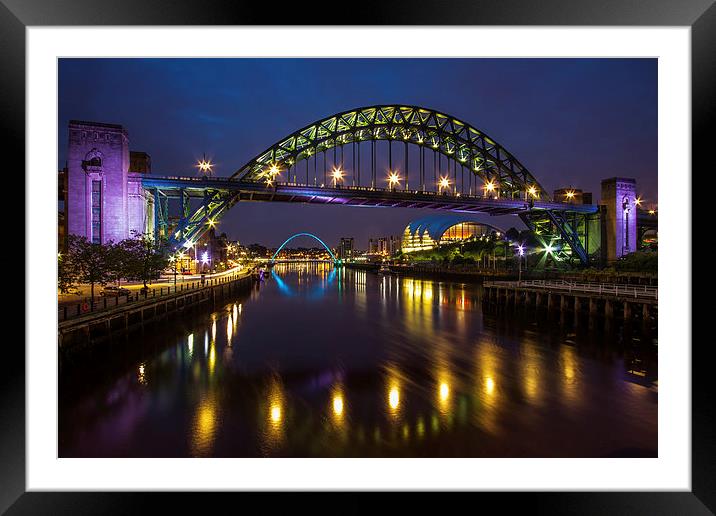 Newcastle Framed Mounted Print by Wayne Molyneux