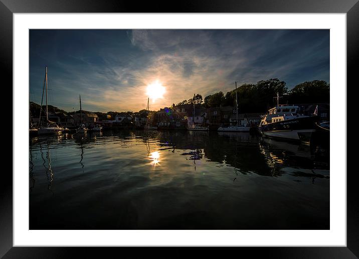 Padstow dusk Framed Mounted Print by Rob Hawkins