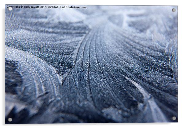 Frost Ice frozen Acrylic by andy myatt